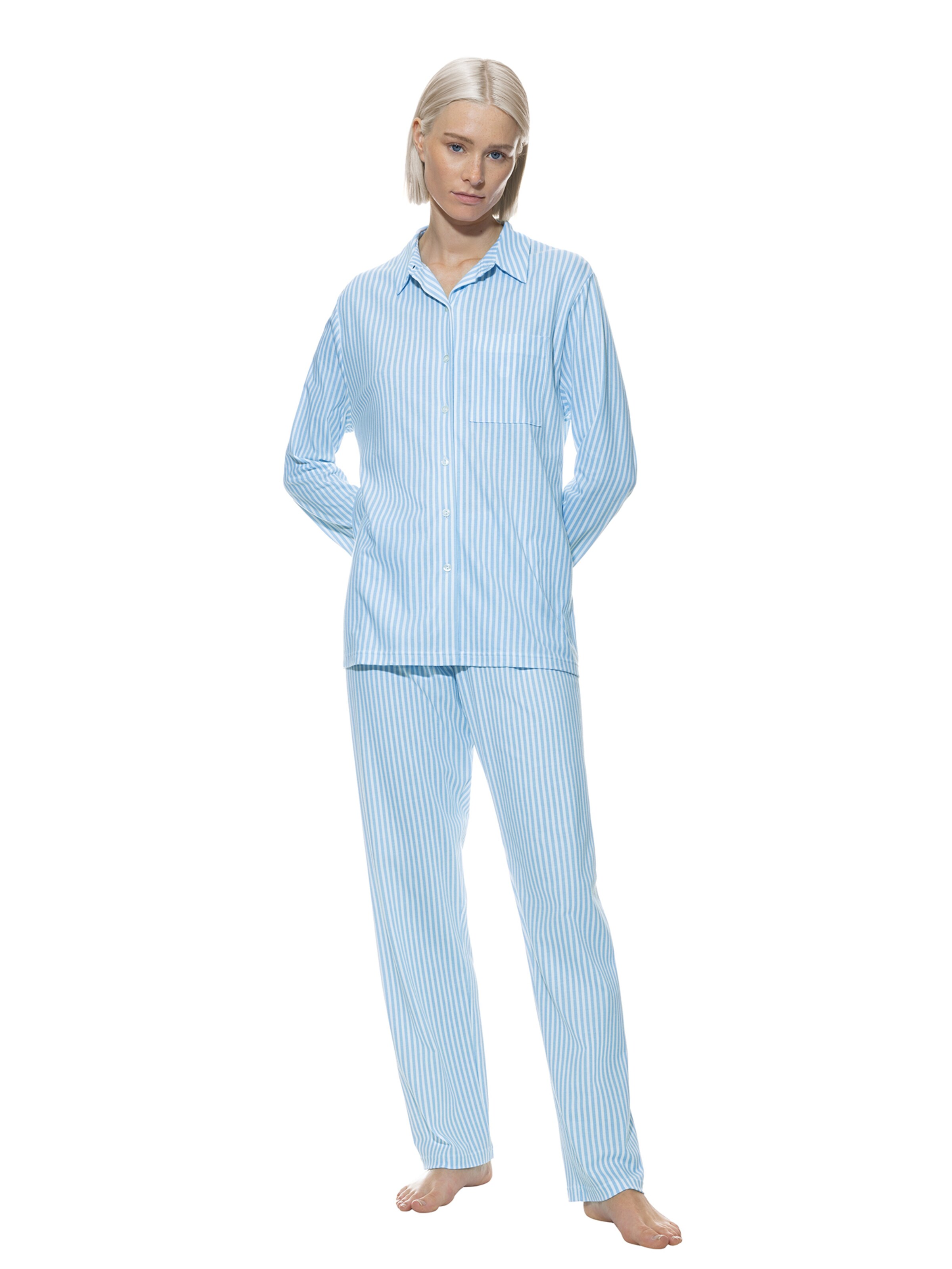 Pyjama 'Elva' Mey en bleu : devant