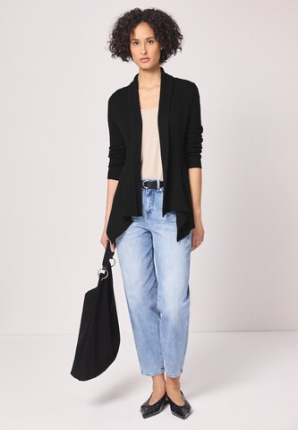 STREET ONE Knit Cardigan in Black