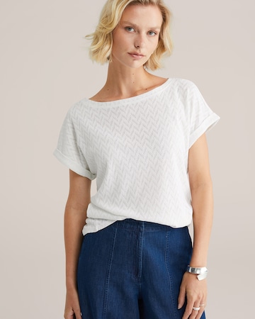 Tricou de la WE Fashion pe alb: față