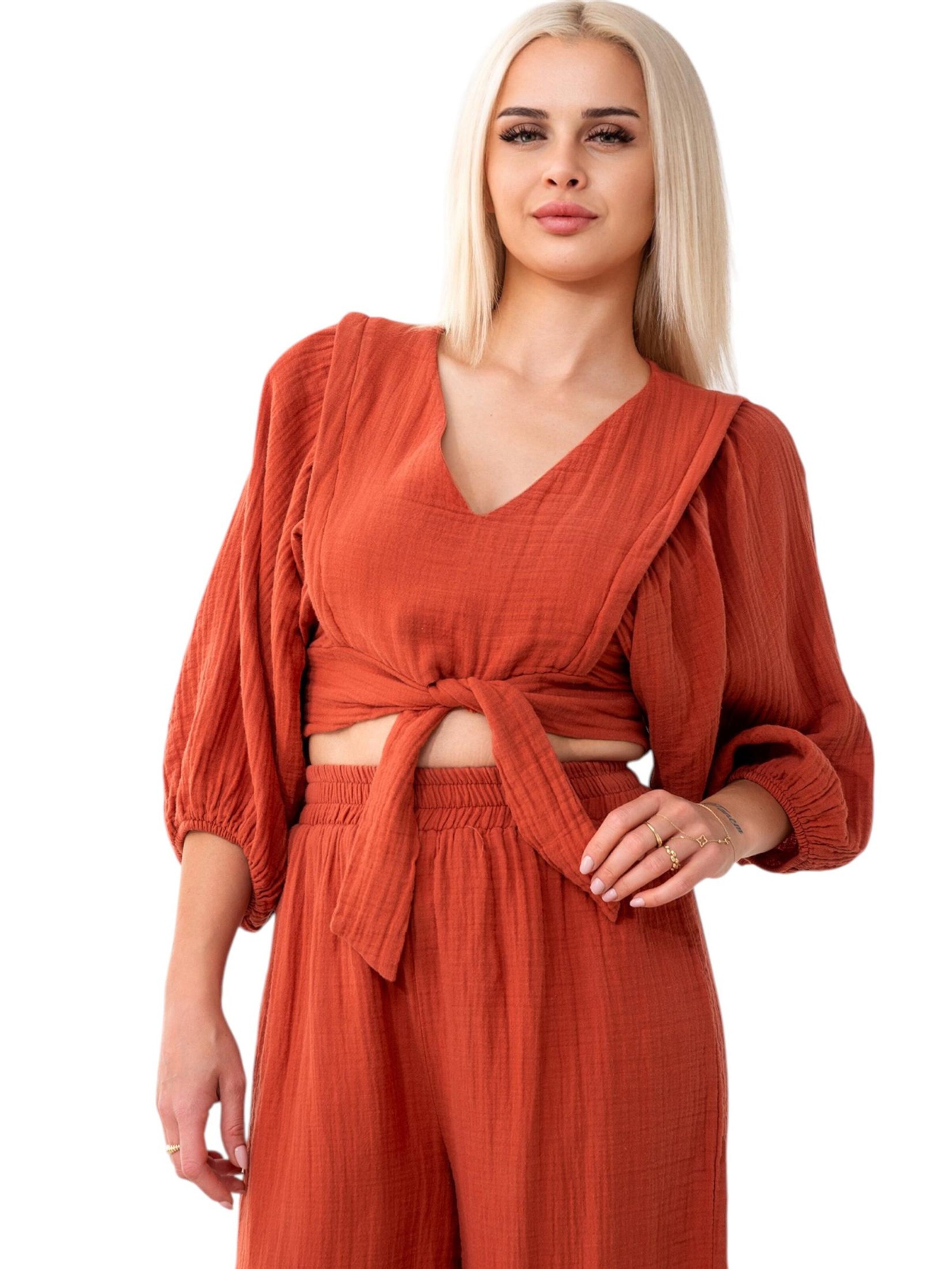 WENOR Hausanzug 'FLOWSET'‌‌‌ in Rot