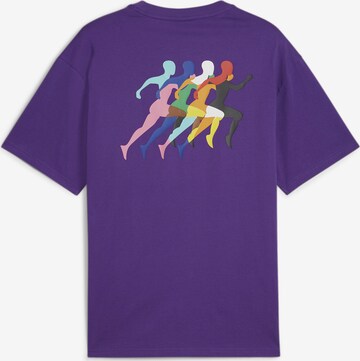 PUMA Functioneel shirt 'Love Marathon Grafik' in Lila