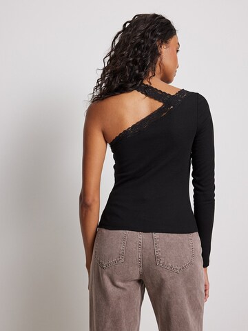 NA-KD Shirt in Schwarz