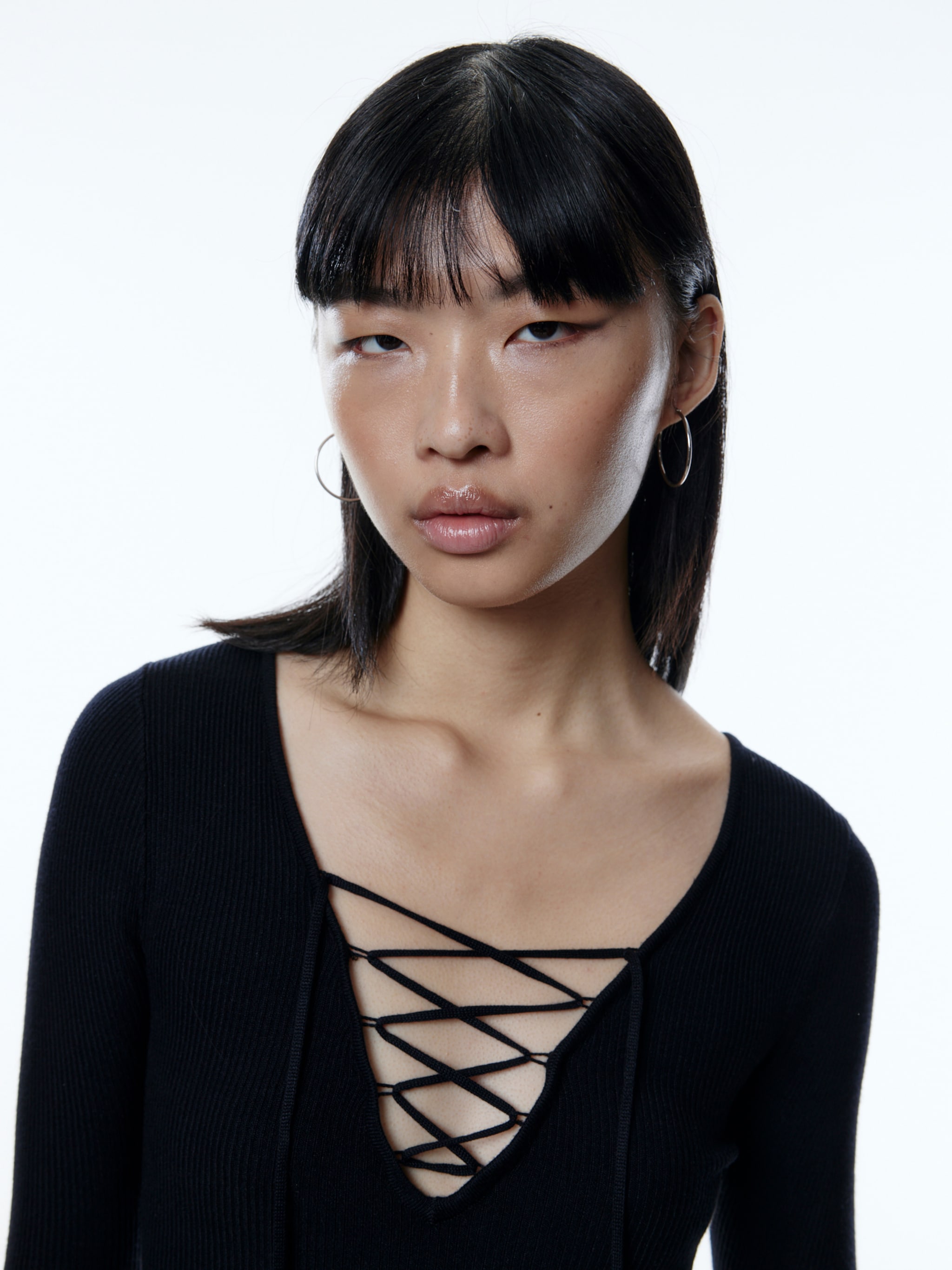 EDITED Producten Gebreide jurk 'Engelina' Zwart