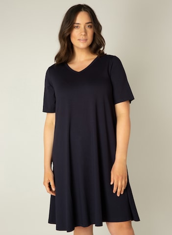 BASE LEVEL CURVY Kleid 'Abernathy' in Blau: predná strana