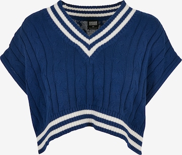 Pull-over Urban Classics en bleu : devant