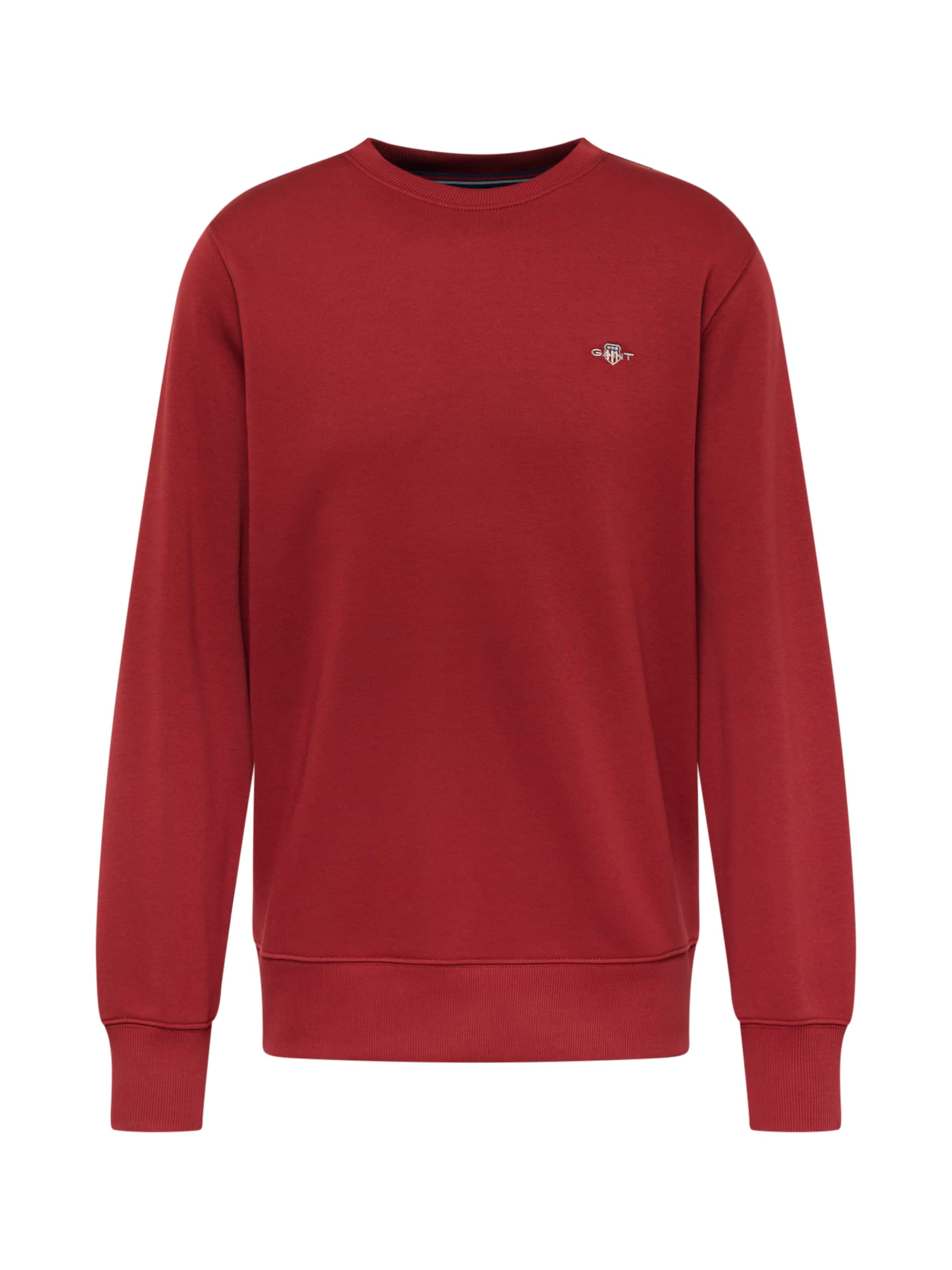 GANTSweater majica - crvena boja: prednji dio