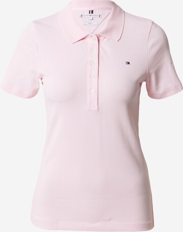 T-shirt TOMMY HILFIGER en rose : devant