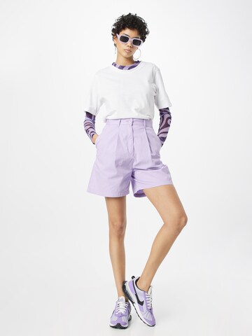 Monki Regular Trousers in Purple