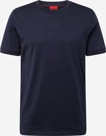 HUGO Koszulka 'Diragolino' w kolorze niebieski: przód
