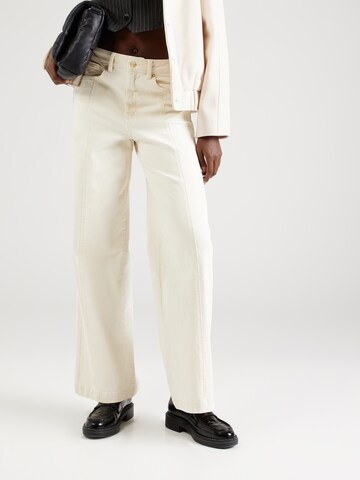 ONLY Wide Leg Jeans 'HOPE' in Beige: Vorderseite