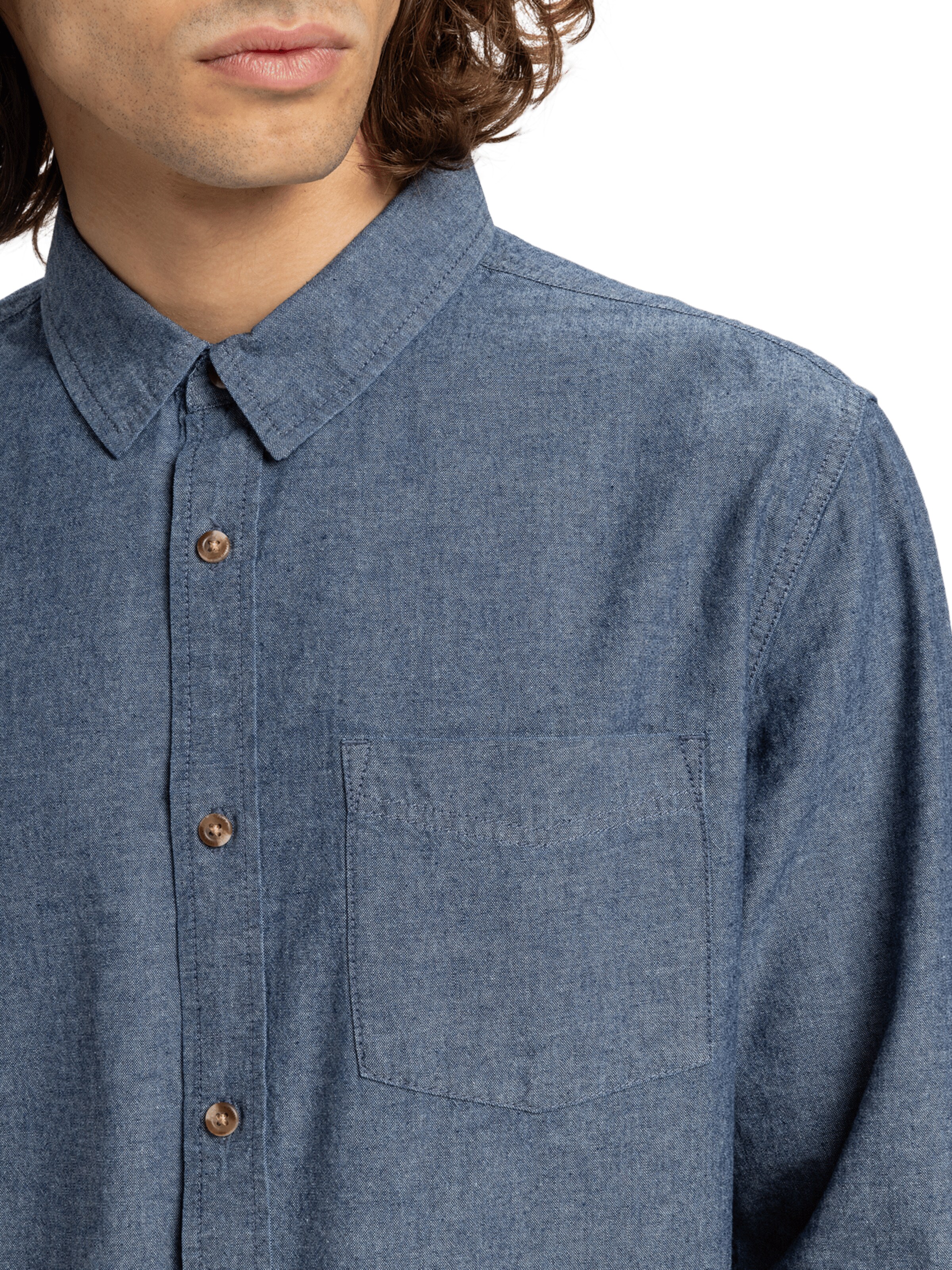 QUIKSILVER Regular Fit Hemd 'Yosemite Chambrayls' in Blau