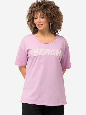 T-shirt 'Dori' Ulla Popken en violet : devant