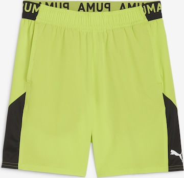 Regular Pantalon de sport PUMA en vert : devant