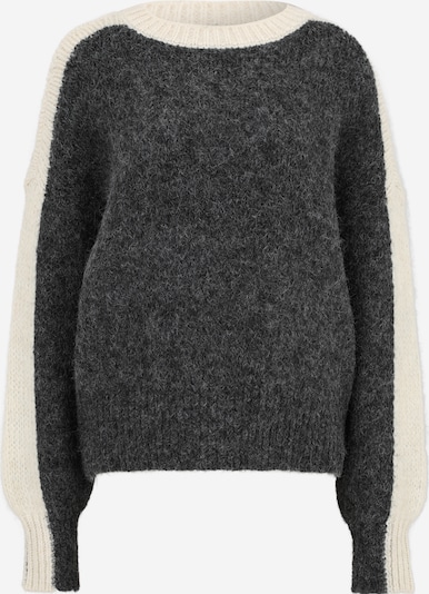 Vero Moda Tall Neulepaita 'VMCORDELIA' värissä tummanharmaa / villanvalkoinen, Tuotenäkymä