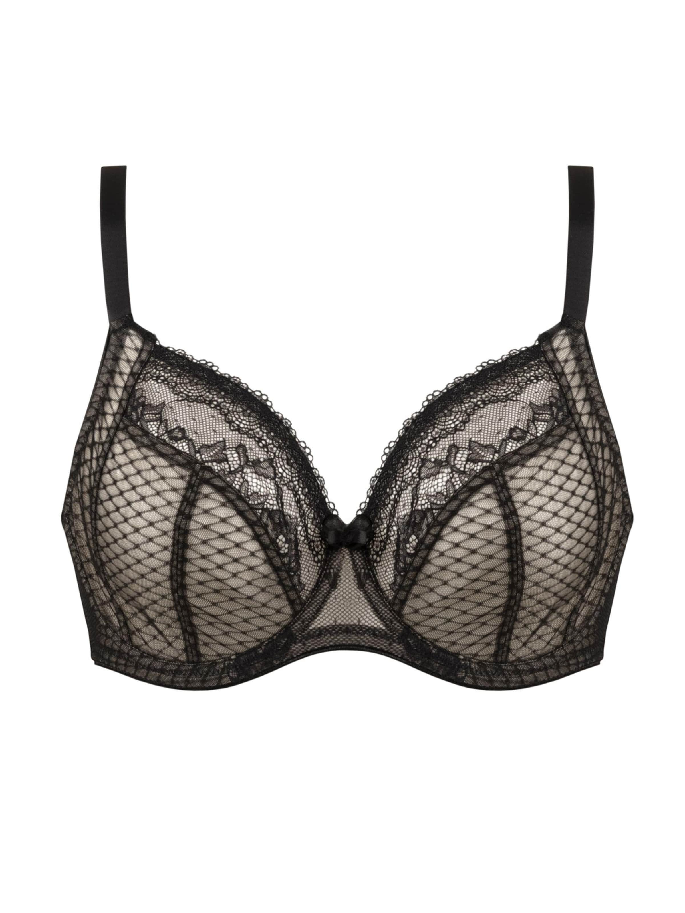 Vivisence T-shirt Bra '1080' in Black: front