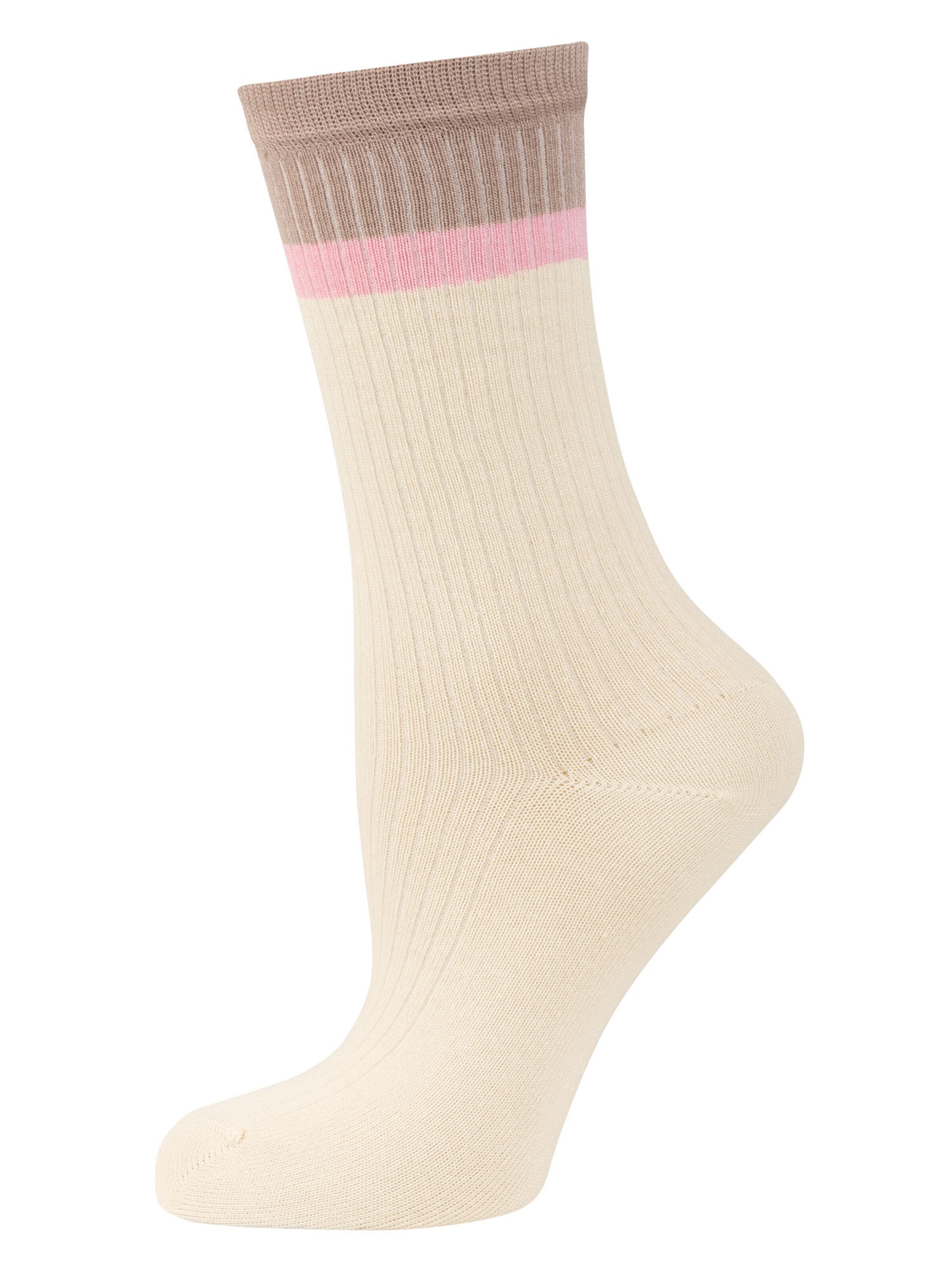 Nur Die Socks ' Soft Modal Ripp ' in Beige