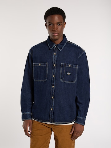 DICKIES Tussenjas in Blauw: voorkant