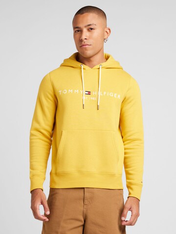TOMMY HILFIGER Klasický střih Mikina – žlutá: přední strana