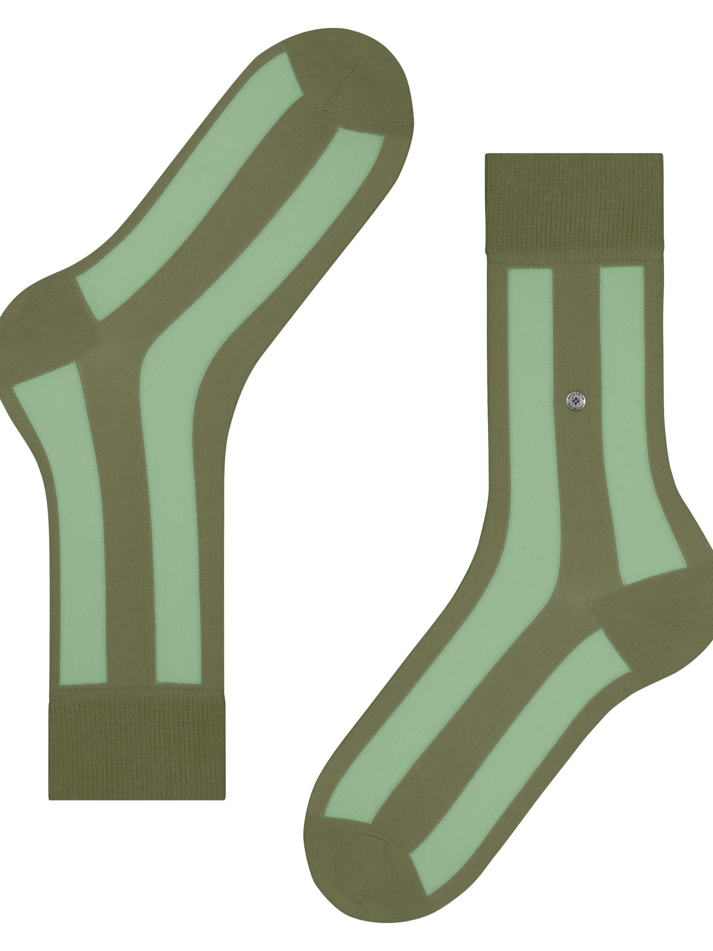 BURLINGTON Socks 'Retro Lines' in Green