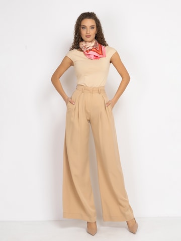 JIORO Shirt 'ESSENTIALS' in Beige