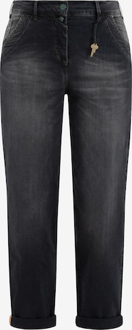 Recover Pants Loosefit Jeans 'Allegra' in Zwart: voorkant