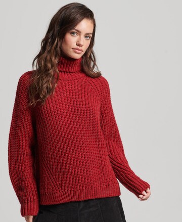 Superdry Sweater in Red: front