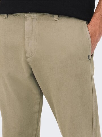 Only & Sons Regularen Chino hlače 'AVI' | siva barva