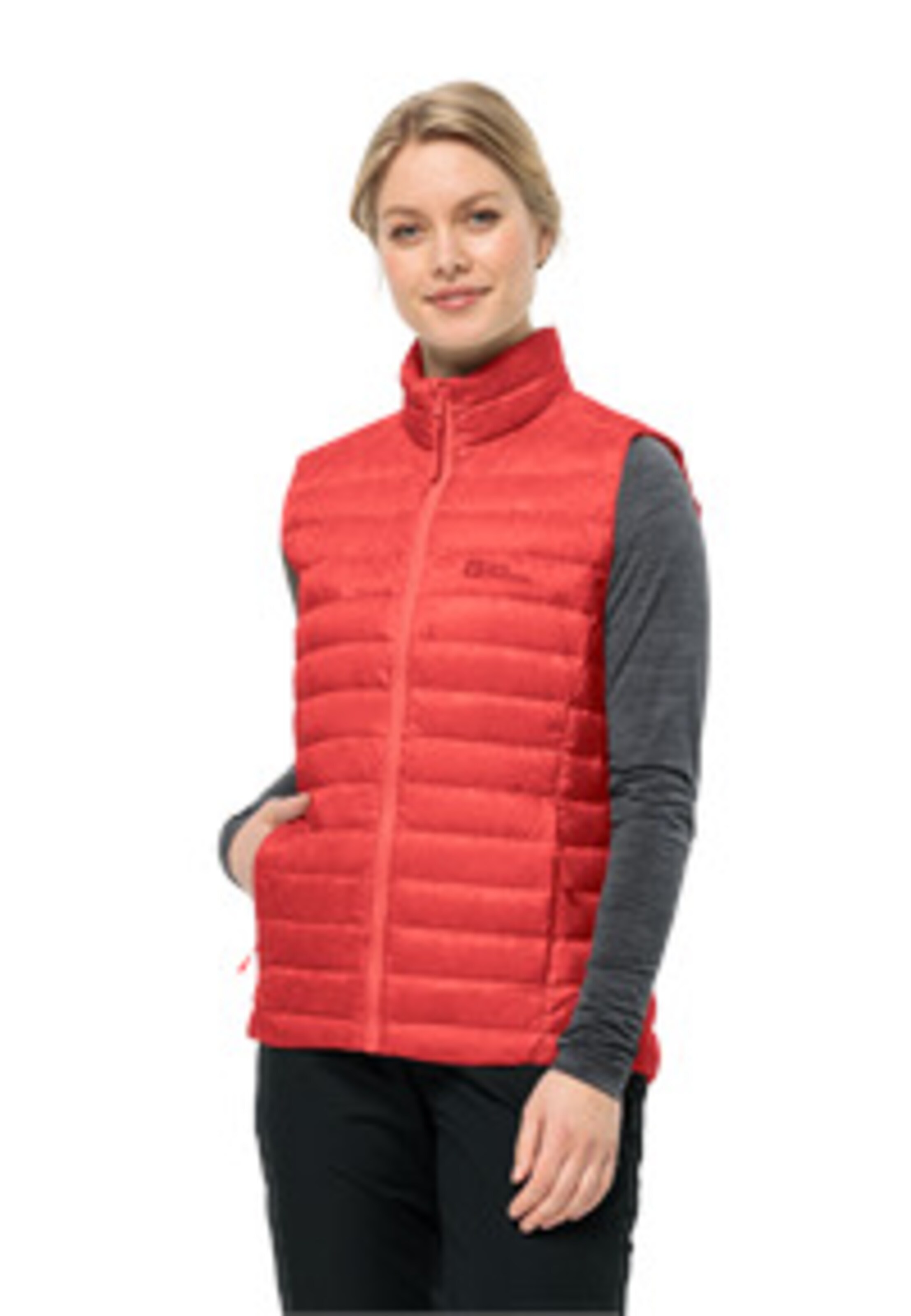 JACK WOLFSKIN Bodywarmer in Rood: voorkant