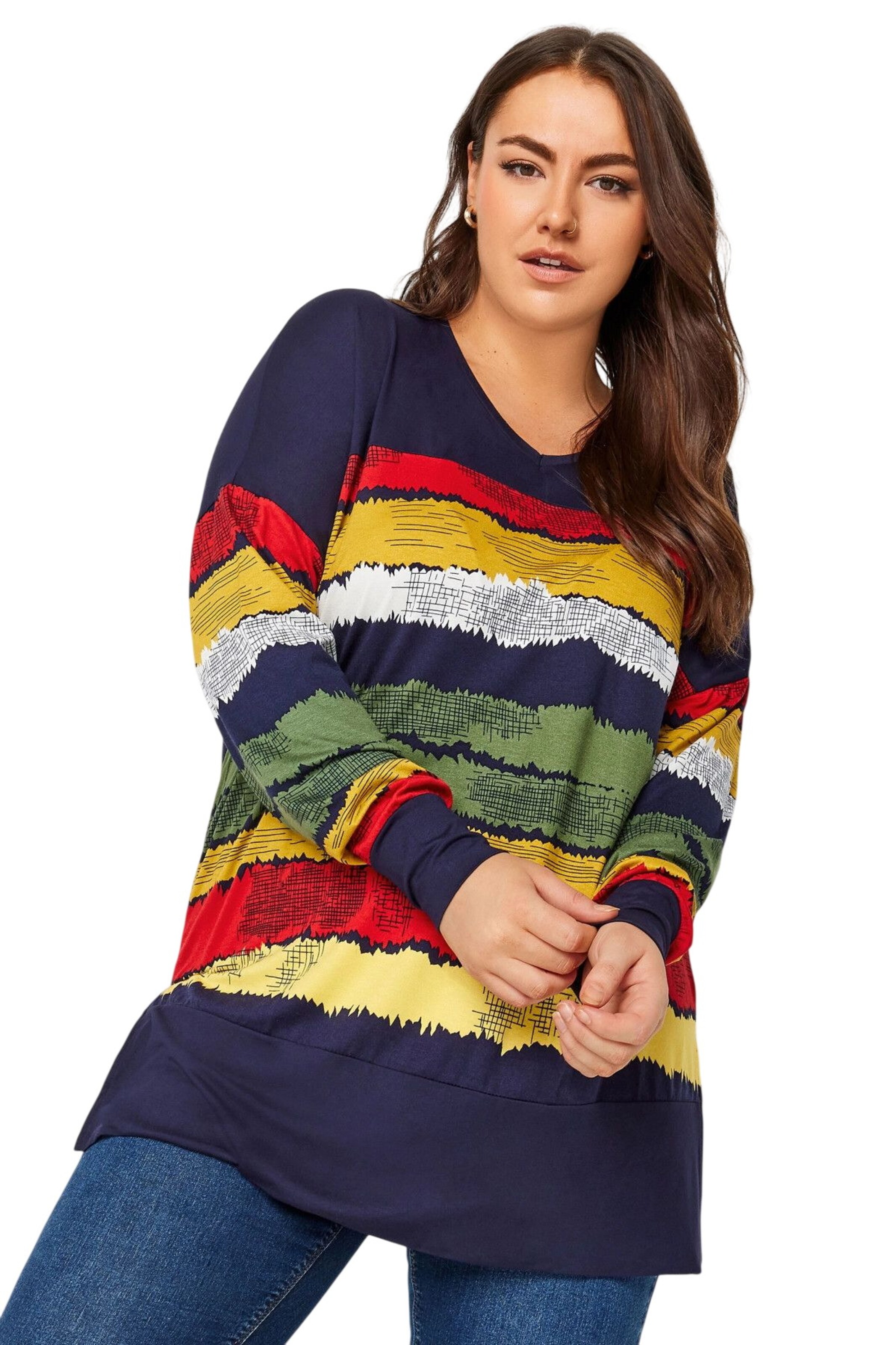 Stil Diva Shirt in Blauw: voorkant