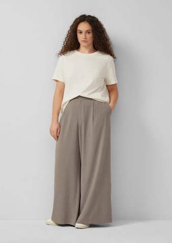 Wide Leg Pantalon QS en marron