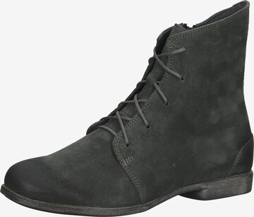 THINK! Lace-Up Ankle Boots in Grey: front
