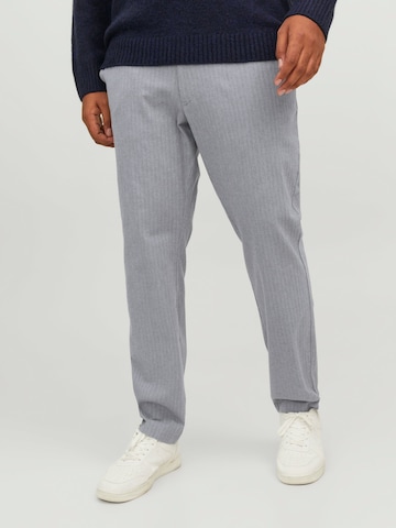 Jack & Jones Plus Regular Chino Pants in Grey: front