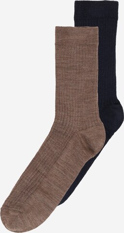 Lindex Къси чорапи в кафяво: отпред