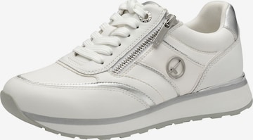 Tamaris Platform trainers in White: front