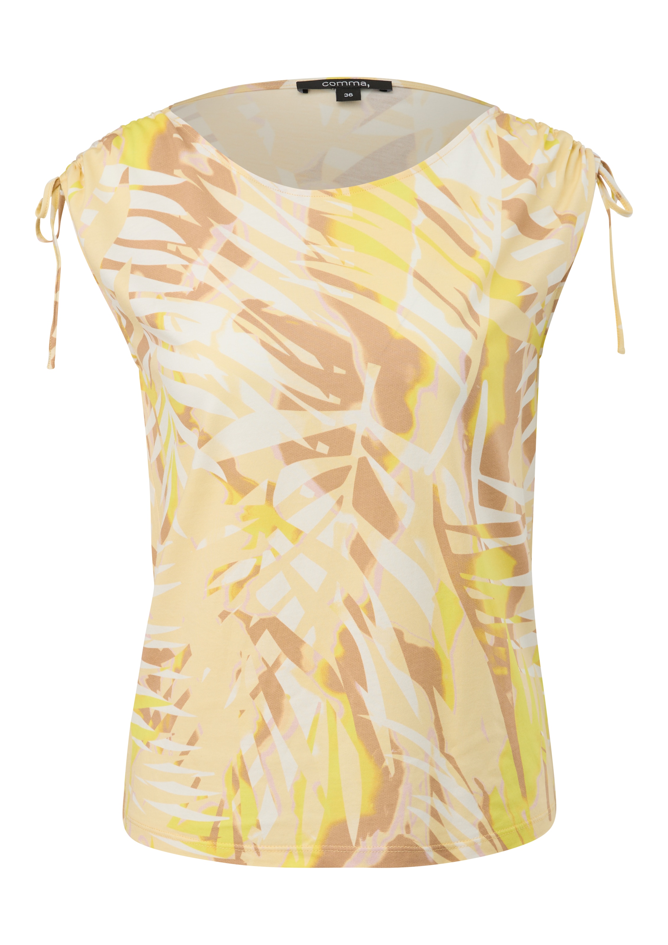 COMMA Shirt in Geel: voorkant