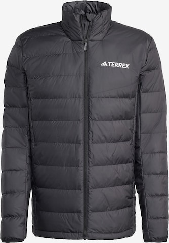 ADIDAS TERREX - Chaqueta de montaña 'Multi Light Down CLIMAWARM' en negro: frente
