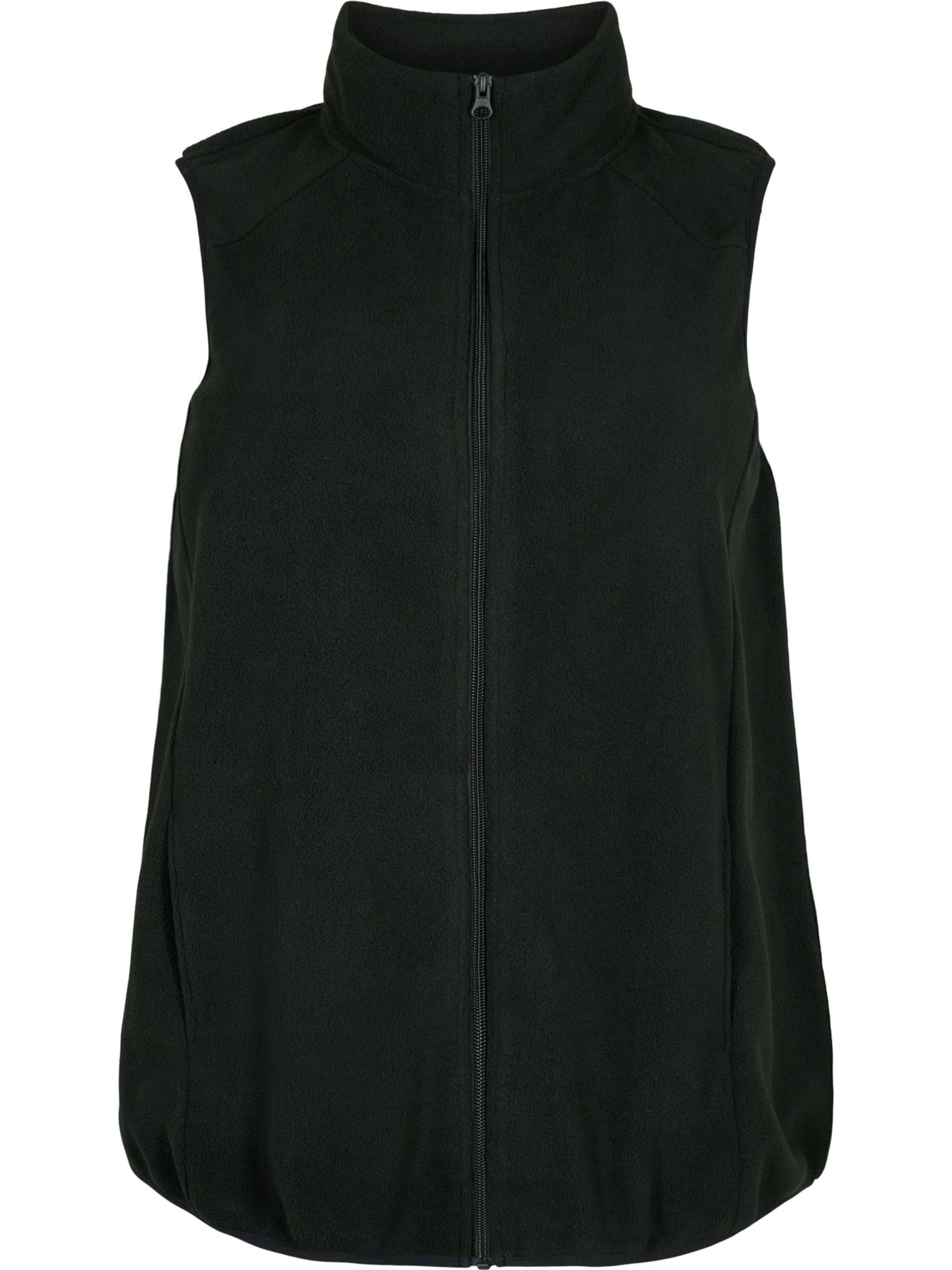 Active by Zizzi Bodywarmer &#x27;Aodi&#x27; in Zwart: voorkant