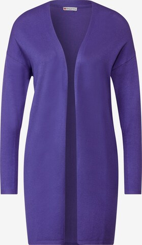 STREET ONE Knit Cardigan in Purple: front