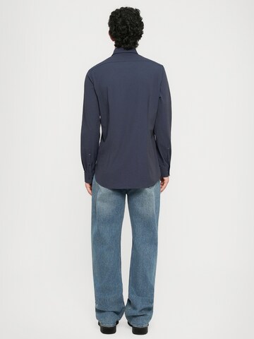 Michael Kors Regular fit Button Up Shirt in Blue: back