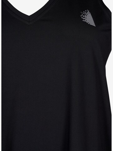 Active by Zizzi Sports Top 'ABASIC' in Black
