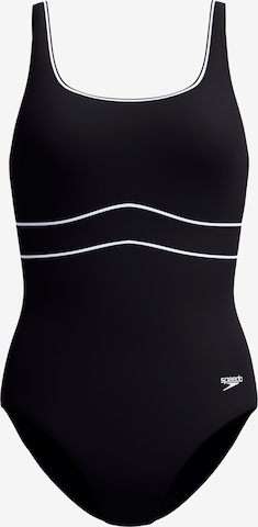 SPEEDO Bustier Sportbadpak in Grijs: voorkant