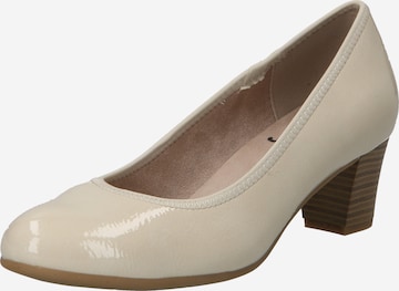 JANA - Zapatos con plataforma en beige: frente