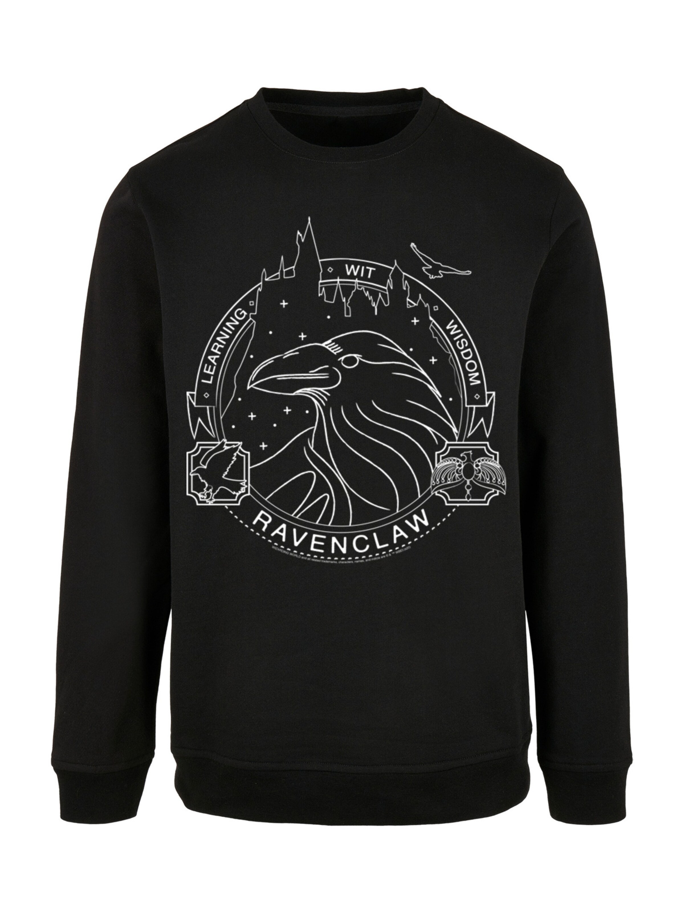 F4NT4STIC Sweatshirt 'Harry Potter Ravenclaw Seal' in Black: front
