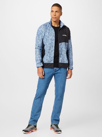 ADIDAS TERREX Trainingsjacke 'Trail' in Blau