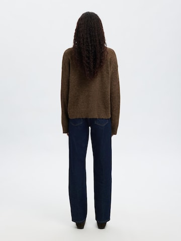 Pull-over 'SLFLulu' SELECTED en marron