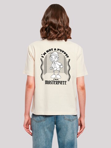 F4NT4STIC Shirt 'Pinocchio Heroes of Childhood' in Beige
