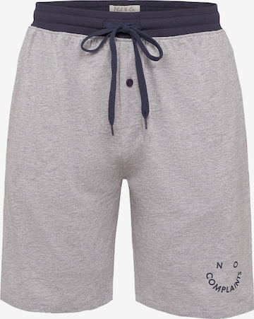 Phil & Co. Berlin Pyjama kort ' Shorty ' in Grijs