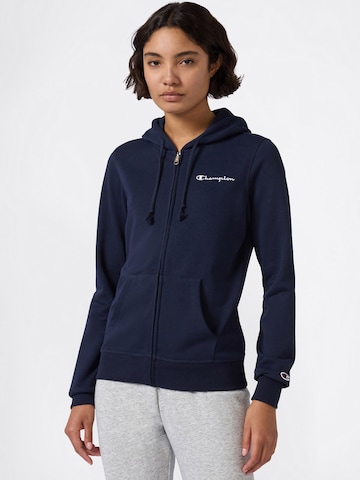 Hanorac de la Champion Authentic Athletic Apparel pe albastru: față