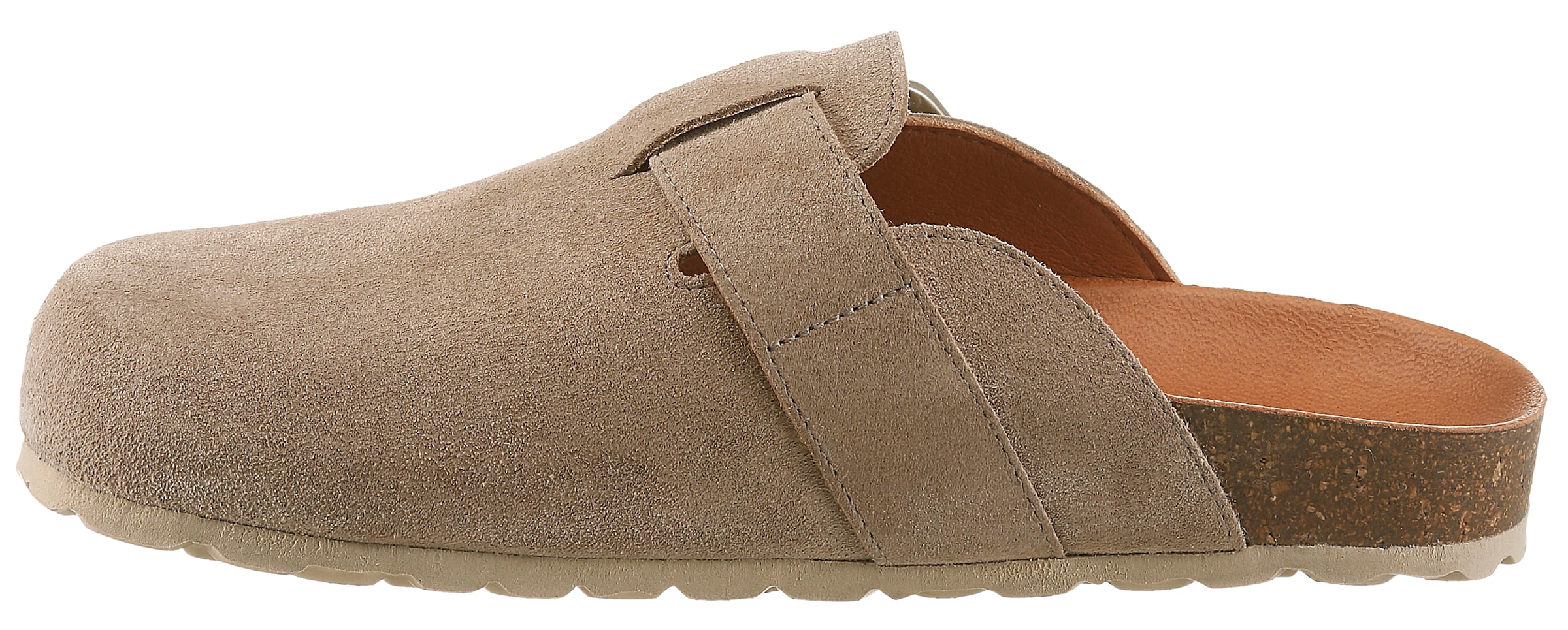 VERBENAS Clog in Beige: Vorderseite