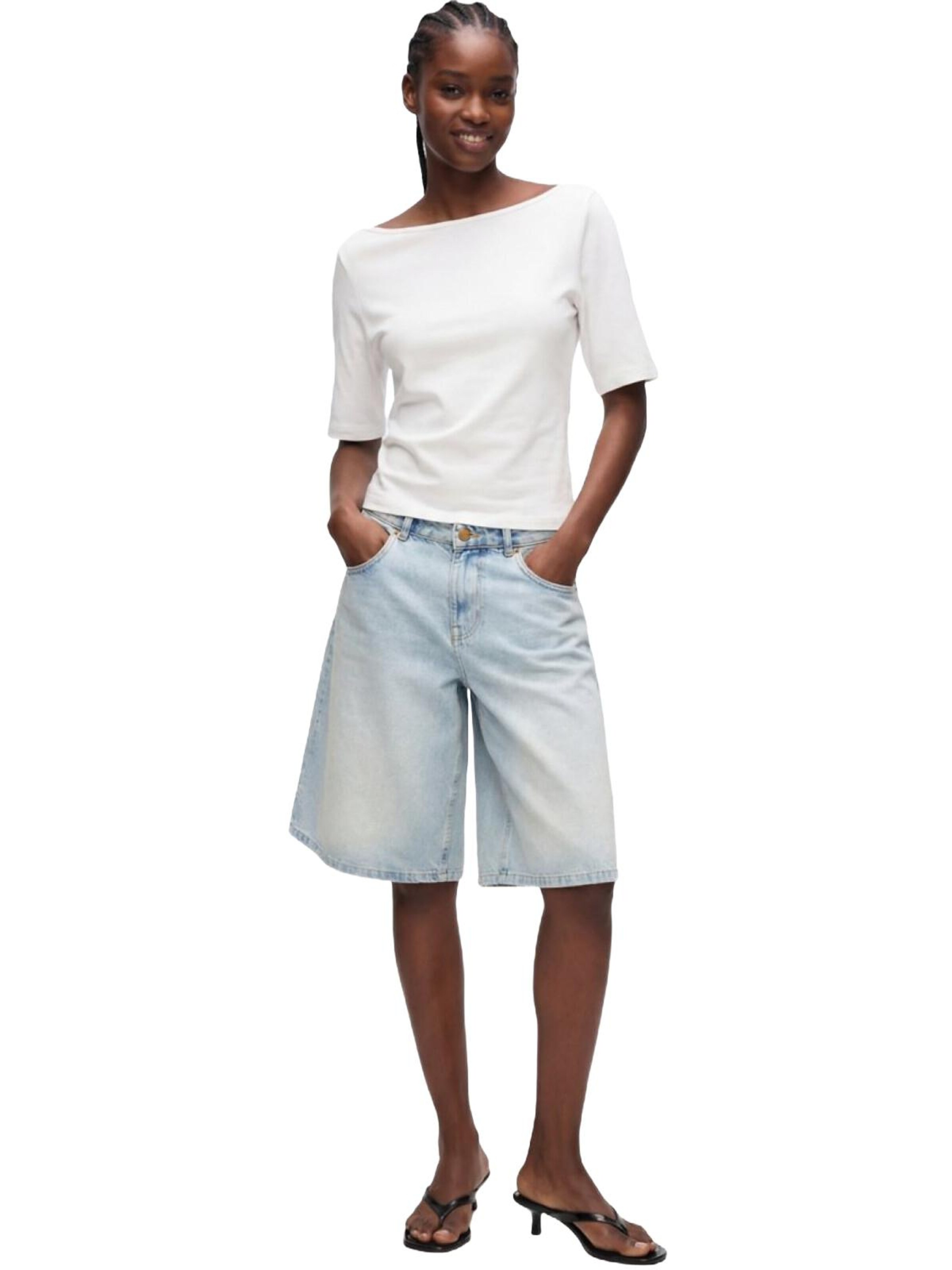 LTB Jeans Shirt 'LTB Jeans Top T-Shirt'‌‌‌‌‌‌‌‌ in Weiß: Vorderseite